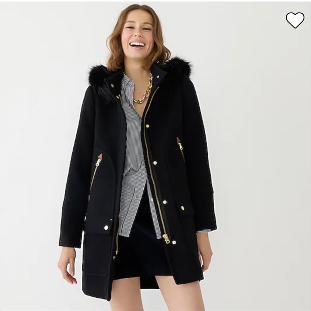 J. Crew Chateau Parka black